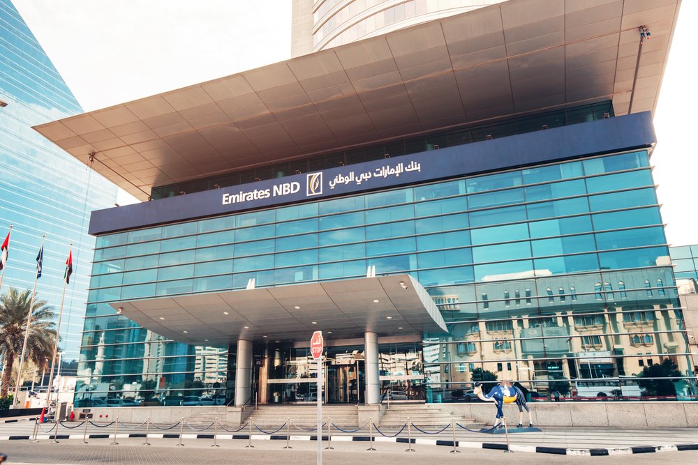 Emirates NBD headquarters in Dubai, where the bank is deploying OpenAI models on UAE-based infrastructure