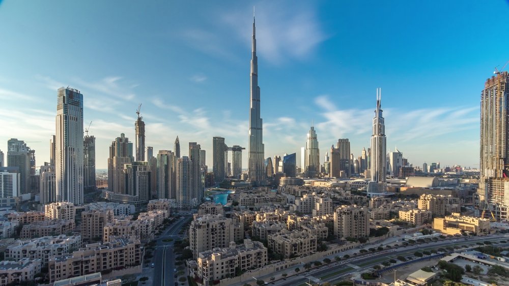 Business Bay skyline in Dubai, one of the top areas by transaction value in Dubai Land Department 2025 figures